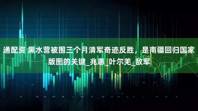 通配资 黑水营被围三个月清军奇迹反胜，是南疆回归国家版图的关键_兆惠_叶尔羌_敌军