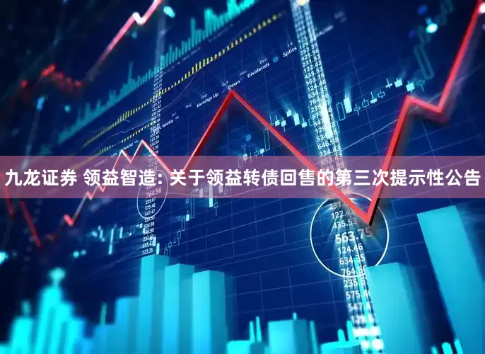 九龙证券 领益智造: 关于领益转债回售的第三次提示性公告